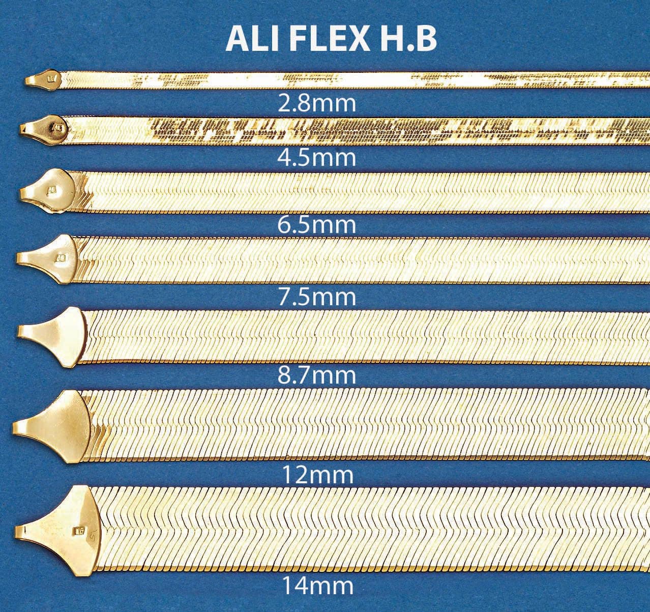 Mens Herringbone Chain 10K Gold - Image 4